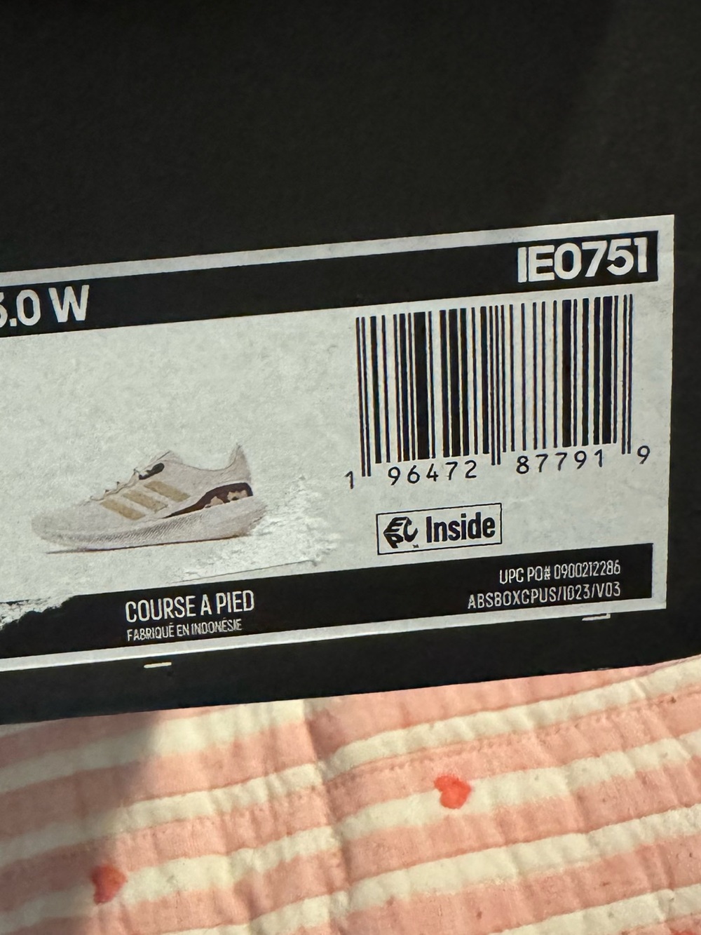 NWT ADIDAS RunFalcon 3.0 W Women's Athletic Sneakers with Leopard Detail- Size 8 - Picture 5 of 7